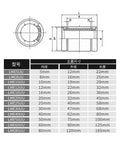 Motion Ball Linear Bearings LME Series 5UU To 80UU Compatible Sliding Bearings With Bearing Steel Construction Low Friction High Rigidity And High Precision For CNC And 3D Printing 1 Piece size chart and dimensions