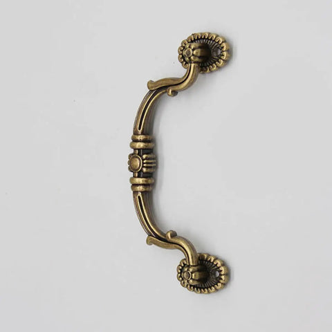 European Style Drawer Handles Set Of 10 No Drill Cupboard Pull Knobs, classic metal design against white background.