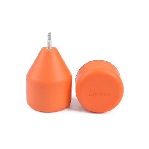 Foam Arrow Tips Set For Archery Practice With EVA Foam Material, Aluminum Screw Fit For Standard Arrows, front and side view
