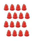 X16 Red Body Side Wheel Well Trim Clips Kit With Door Molding For Mercedes CLK430 1999 2003 SL600 1994 2002 And 190D 1963 1965 Front Rear Left Right Easy Fit red plastic clips