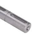Dual Output Worm Reducer Shaft 18mm Diameter 164mm Length Heavy Duty Bearing Capacity, close-up of machined alloy steel
