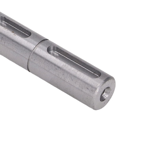 Dual Output Worm Reducer Shaft 18mm Diameter 164mm Length Heavy Duty Bearing Capacity, close-up of machined alloy steel