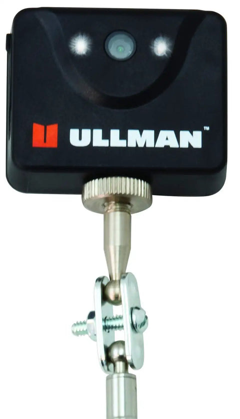 Close-up view of telescoping antenna from Digital Mirror With Bluetooth Camera 720P Dope LED Lighting Telescoping Antenna Micro USB Rechargeable 45 Minute Run Time Car Dash Cam Mirror Wide View Easy Setup Night Vision.