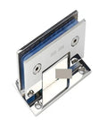 Two Pack Stainless Steel Frameless Glass Door Hinge 180 Degrees Folding Clip For Bathrooms And Cabinets