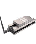 Rock Solid Six Inch Heavy Duty Angle Vise Crafted From Thick Cast Iron Milling Machine Bench Vise And Drill Press Clamp With Full Swivel Base.