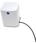 One Foot Silicone Vacuum Hose for SC1200 Series Sanitizer Machine Replacement connected to machine, side view