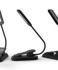 Clip On Book Light With 10 LED USB Rechargeable Reading Lamp Eye Protection Night Reading Light 3 Level Brightness Modes