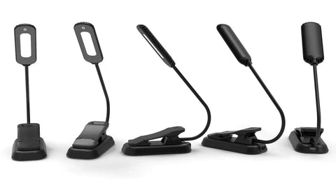 Clip On Book Light With 10 LED USB Rechargeable Reading Lamp Eye Protection Night Reading Light 3 Level Brightness Modes