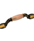 Cherbourg Collection 3-Inch Center-To-Center Cabinet And Drawer Pull In Oak And Burnished Brass Finish For Kitchen Bath And Furniture
