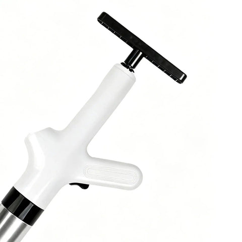 Clear Out Messy Blockages No Sweat With This Rechargeable Electric Plunger Built For Toilets Sinks And Floor Drains Plus An Ergonomic Grip That Makes Heavy Duty Work Smooth - close-up of ergonomic handle.