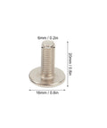 M6 threaded bolt from 16 Piece Mudguard Bolt Washer Nut Screw Kit With M6 Threads For ATV Quad 4 Wheelers Built Beefy To Handle Rough Trails