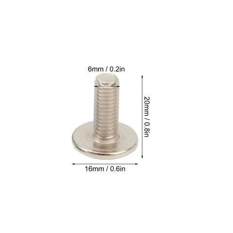 M6 threaded bolt from 16 Piece Mudguard Bolt Washer Nut Screw Kit With M6 Threads For ATV Quad 4 Wheelers Built Beefy To Handle Rough Trails