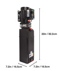 4 Gallon Hydraulic Power Unit Pump 220V 2HP 2850RPM For Vehicle Lift Single Acting Hydraulic Pump With 2950 PSI Durable Plastic Reservoir