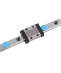 Miniature Linear Rail Block Set With Ball Retainer For Smooth Precision Movement, 100mm Bearing Steel Rail
