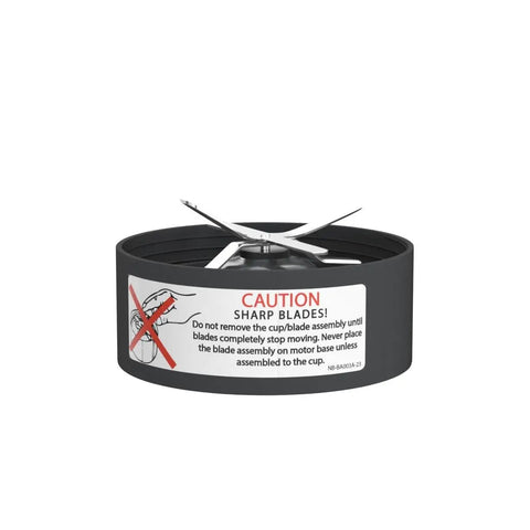 Extractor Blade Replacement For 600W And 900W Pro Series Blenders With Silicone Gasket Seal Ring, sharp blade caution label visible.