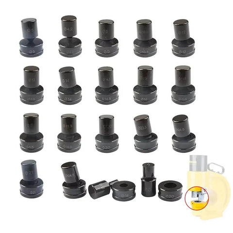 Hydraulic Punching Round Die For CH 70 Punching Machine 4.2mm To 25mm Range 7.5mm Size One Piece Premium Tooling