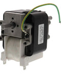 Inducer Draft Motor Replacement for Furnaces, DIY-Friendly Direct Fit, compatible with Carrier HVAC models, side view, label visible