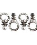 Beefy Stainless Steel Eye Bolts With Nuts Pack Of Four Quarter Inch By One Inch Lifting Rings