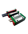 High Precision Linear Guide Rail Kit Including Egh And Egw Blocks For Super Smooth Cnc Motion With Low Friction Easy Install And Minimal Maintenance For Your DIY Projects, close-up of EGH EGW blocks on rail