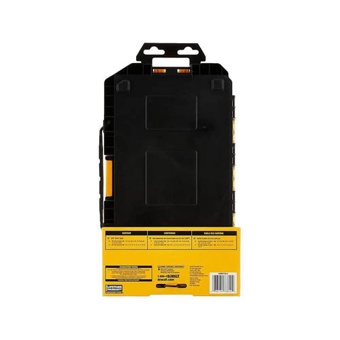 Back view of lockable stacking case from 3/8 Inch Drive Deep Socket Set, 20 Piece with DirectTorque Technology, Knurled Beauty Rings