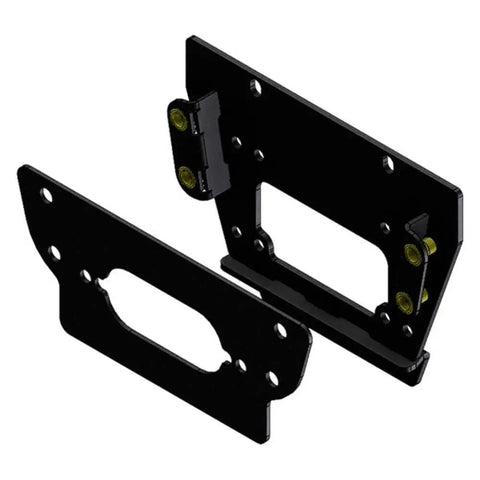 UTV Winch Mount for Kawasaki KRX 1000 2020 and Up, 101805 Compatible Heavy Duty Winch Plate in Black, Rugged Off Road Accessory