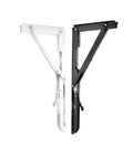 Heavy Duty Triangular Shelf Bracket Set, 2 Pack, Adjustable Wall Mounted Supports For Benches And Tables, stainless steel construction