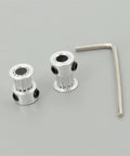 3D Printer Timing Belt Kit With 12-Tooth Timing Pulley And Synchronous Gear, aluminum alloy pulleys and hex key included