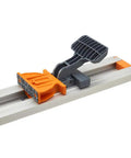 NGX 24 Inch Clamp Edge With T Track For Precise Rip Cuts And Pro Grade Versatile Guide For Circular Saws Routers And Jigsaws White Finish With Durable Aluminum Construction And Easy Mounting, aluminum clamp edge guide
