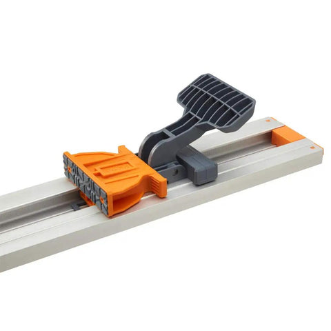 NGX 24 Inch Clamp Edge With T Track For Precise Rip Cuts And Pro Grade Versatile Guide For Circular Saws Routers And Jigsaws White Finish With Durable Aluminum Construction And Easy Mounting, aluminum clamp edge guide