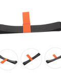 Heavy Duty Diving Tank Strap Kit For Scuba Cylinder Band Replacement, black strap with orange hose retainer band