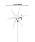 800W Wind Turbine Generator Kit 12V 24V With 6 Blade Turbine And MPPT Controller Low Start Wind Speed Off Grid Power Up Renewable Energy System