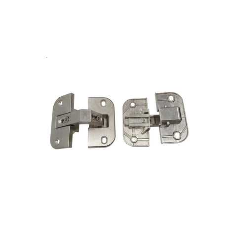 2 Pack Heavy Duty Stainless Steel Cabinet Hinges With Concealed Adjustable Design For Corner Cabinets Rust Resistant Smooth Operation