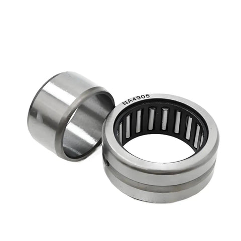 Built Tough Needle Roller Bearing With Inner Ring Pre Lubricated For Hydraulic Cylinders And Heavy Machinery Zero Slop Rotation showing NA4905 style