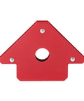 4-Piece Welding Magnets Set With 25Lb Hands-Free Hold heavy-duty magnetic holder, red steel body, for 90 degree alignment