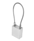 Beefy Heavy Duty Steel Cable Padlock With 85mm Shackle, Aluminum Alloy Body, PVC Coated Steel Cable, Lockout Tagout Security Lock For Industrial Equipment