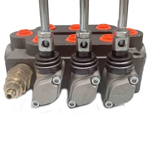 Heavy Duty 3 Spool Hydraulic Directional Control Valve With 25 GPM At 3000 PSI For Small Tractors Loaders And Log Splitters