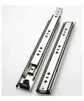 Heavy Duty Full Extension Drawer Slides 14 Inch Side Mount Ball Bearing Rails Blue Zinc Coating For Tool Boxes And Storage Drawers set showing rails with smooth glide design.