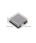 Anti Static Chip Case With Transparent Lid And Black Base Compact Electronics Parts Organizer Box For Safe Storage And Static Shielding Of Small Components 1.57 X 1.38 X 0.59 Inches