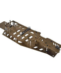 Beefed Up 2WD RC Frame Chassis Kit Aluminum Alloy Lower and Upper for Rustler VXL Bandit Brown Finish Upgrade Parts