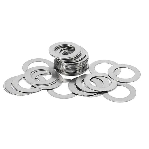 Sturdy Stainless Steel Fender Flat Shim Washers Set M3 To M20 Thin Shims 0.5mm 0.8mm 1mm Thickness 10 To 50 Pieces Corrosion Resistant Spacers