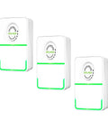 3 Pack Energy Saving Electricity Device With Smart Voltage Stabilizer Surge Protector And Power Saver Tech on display