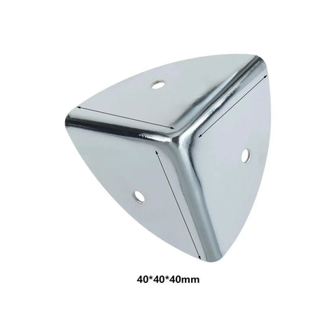 Tough As Nails 4 Piece Metal Luggage Corner Protectors Using 38mm Aluminum Edge Guards And Scalloped Design With Heavy Duty Flight Case Brackets To Keep Your Gear Badass And Scratch Free