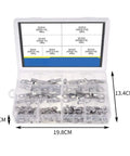 Solid 120Pc Cable Shoes Lugs Kit SC6 To SC25 Tinned Copper Ring Wire Connectors For Heavy Duty Wiring Jobs That Last A Breeze in storage box
