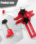 Dual Camshaft Locking Clamp Tool Kit For Car Engines Anti Slip Gear Clamp shown with measurements