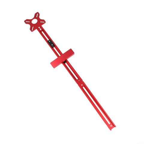 Pro Grade Aluminum Milling Base Fixture With Red Groove Quick Disassembly Jig For DIY Friendly Woodworking Cabinets And Router Trimmer Circle Bracket Durable Alloy Build Delivers Precise Cuts And Easy Setup, red aluminum jig