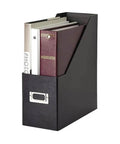 Jumbo Magazine File Back for College Dorm and Home Office Organization, holding albums, heavy duty fiberboard with PVC laminate.