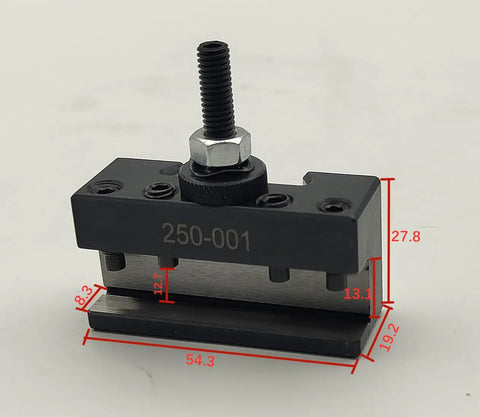 CNC Lathe Tool Holder Quick Change Black Steel For Turning Drilling And End Face Bracket Pro Grade Build Fits 250-001