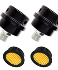Two Pack 20mm Air Compressor Silencer Filter With Half Inch Thread Intake Noise Muffler, Durable Metal Shell shown in detail