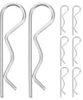 Stainless Steel Cotter Pins That Don't Loose Up: R Shape Fasteners With Wavy Design For Heavy Duty Mechanical Assembly And Industrial Hitch Stability, featuring various sizes.