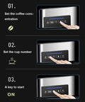 Top Shelf 20 Bar Semi Automatic Espresso Coffee Maker With Reliable Milk Frother Wand And Quick Fill Water Tank touch control panel
